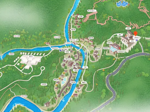 呼玛结合景区手绘地图智慧导览和720全景技术，可以让景区更加“动”起来，为游客提供更加身临其境的导览体验。